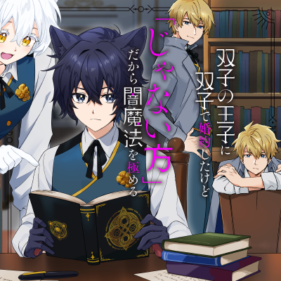 双子の王子に双子で婚約したけど「じゃない方」だから闇魔法を極める