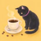 黒猫と珈琲