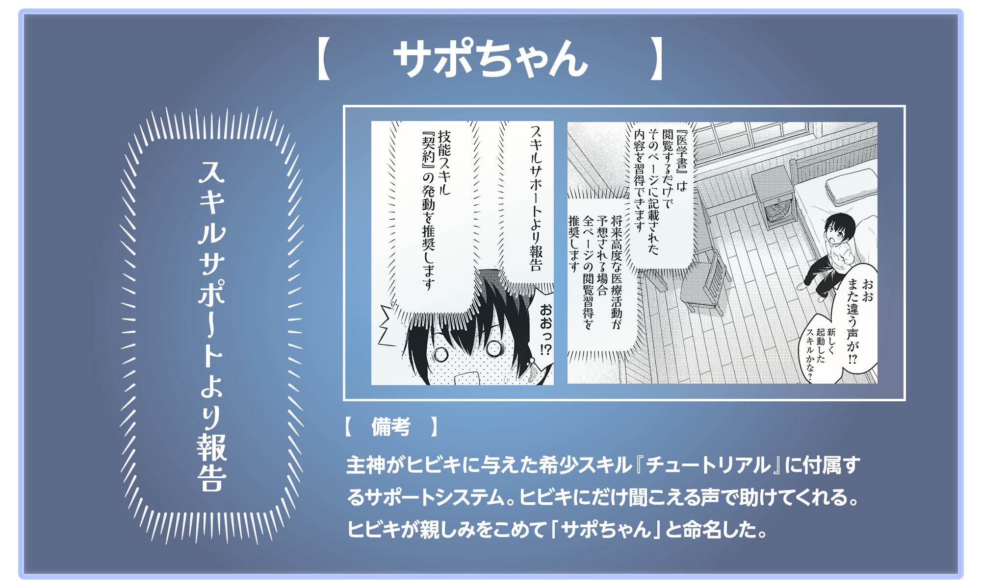 サポちゃん鑑定画面