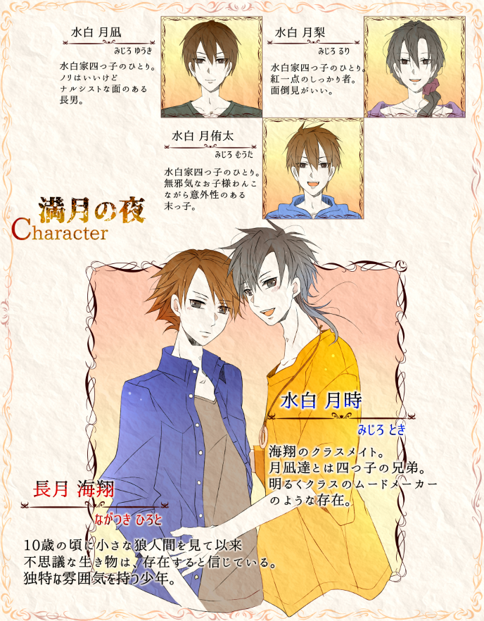 満月の夜 登場人物 満月の夜 Bl小説 小説投稿サイトのアルファポリス 満月の夜 登場人物 満月の夜 Bl小説 小説投稿サイトのアルファポリス